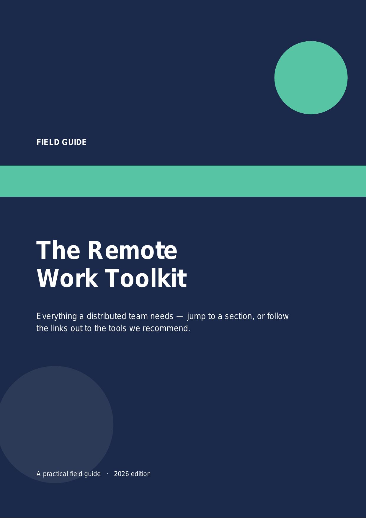 The Remote Work Toolkit — flipbook cover