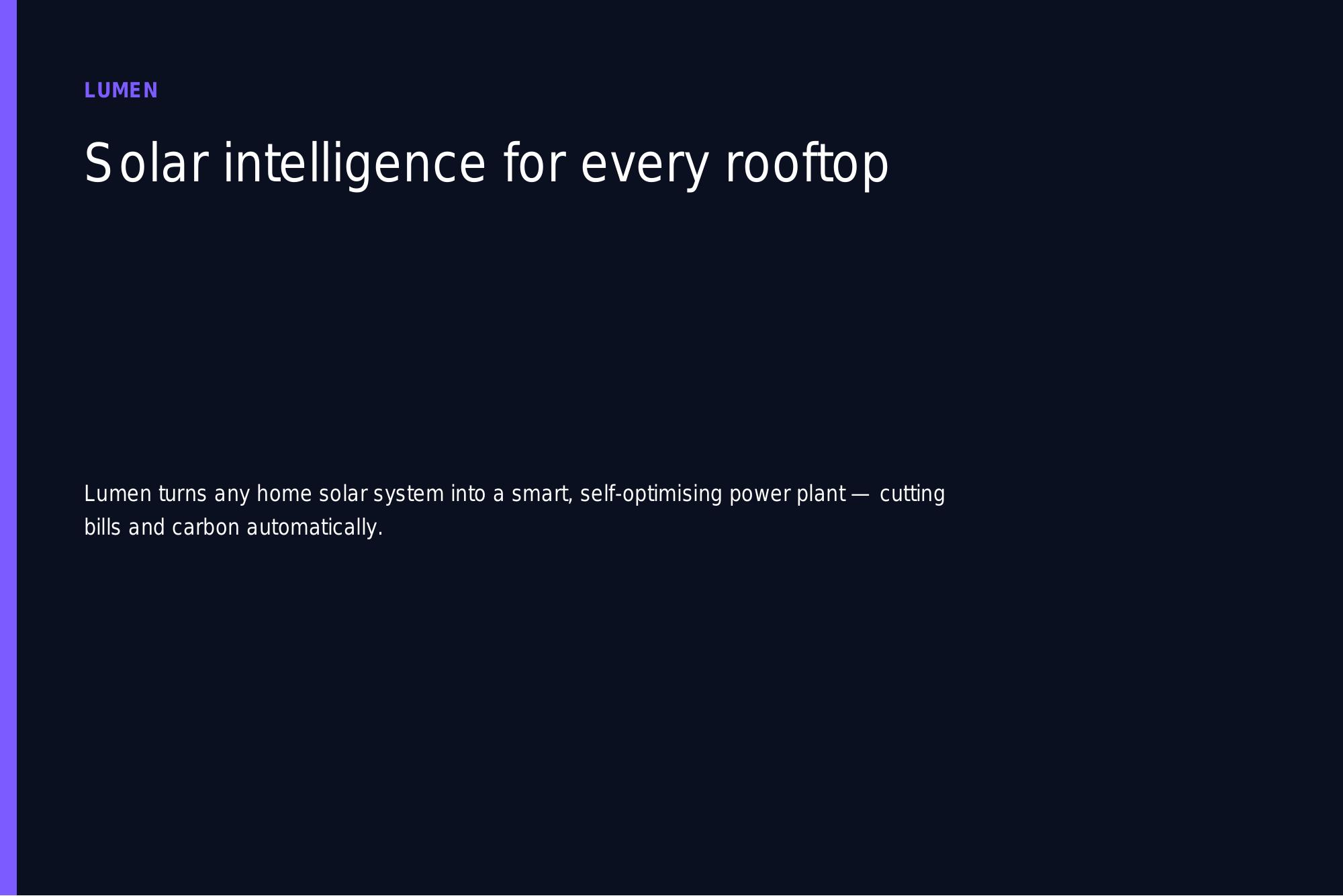 Lumen — Investor Pitch Deck — flipbook cover
